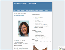 Tablet Screenshot of harfoot.com